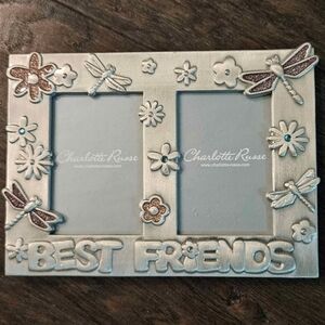 "best friends" metal picture frame